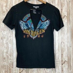 Van Halen 1984 Concert Short Sleeve Top Size Small